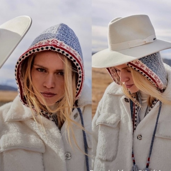 Anthropologie Maeve White Cinched Faux Fur Coat - Picture 6 of 16